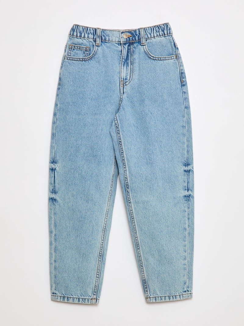 Barrel-jeans Blauw - Kiabi