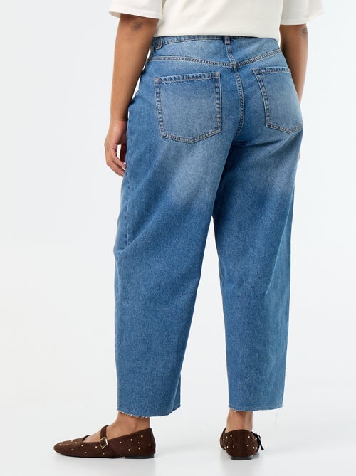 Barrel jeans met 5 zakken - Kiabi