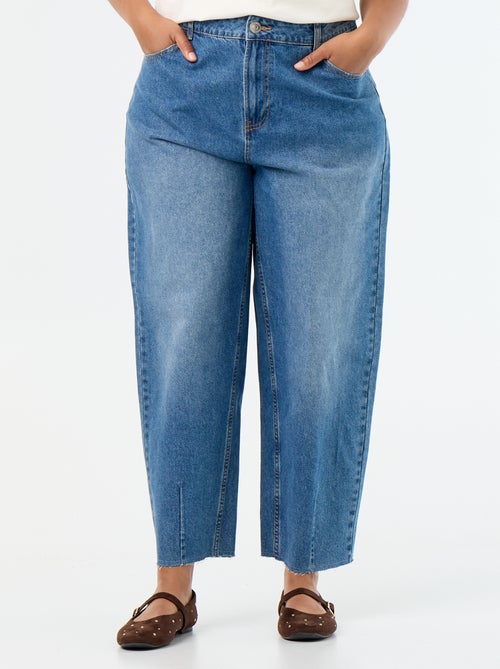 Barrel jeans met 5 zakken - Kiabi