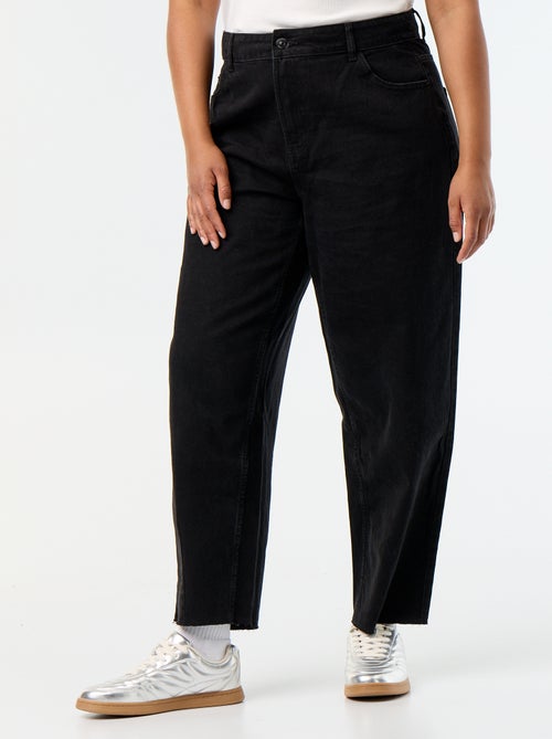 Barrel jeans met 5 zakken - Kiabi