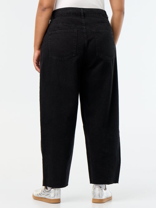 Barrel jeans met 5 zakken - Kiabi