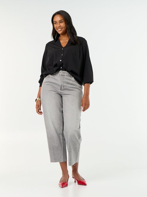 Barrel jeans met 5 zakken - Kiabi