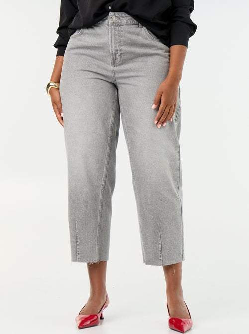 Barrel jeans met 5 zakken - Kiabi