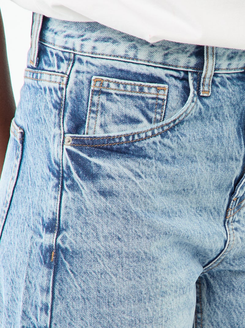 Barrel jeans van katoen Blauw - Kiabi
