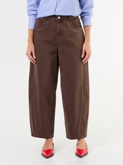 Barrelbroek met studs - Kiabi