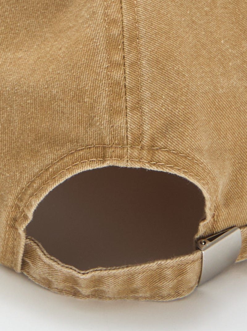 Baseballpet van katoen Bruin - Kiabi