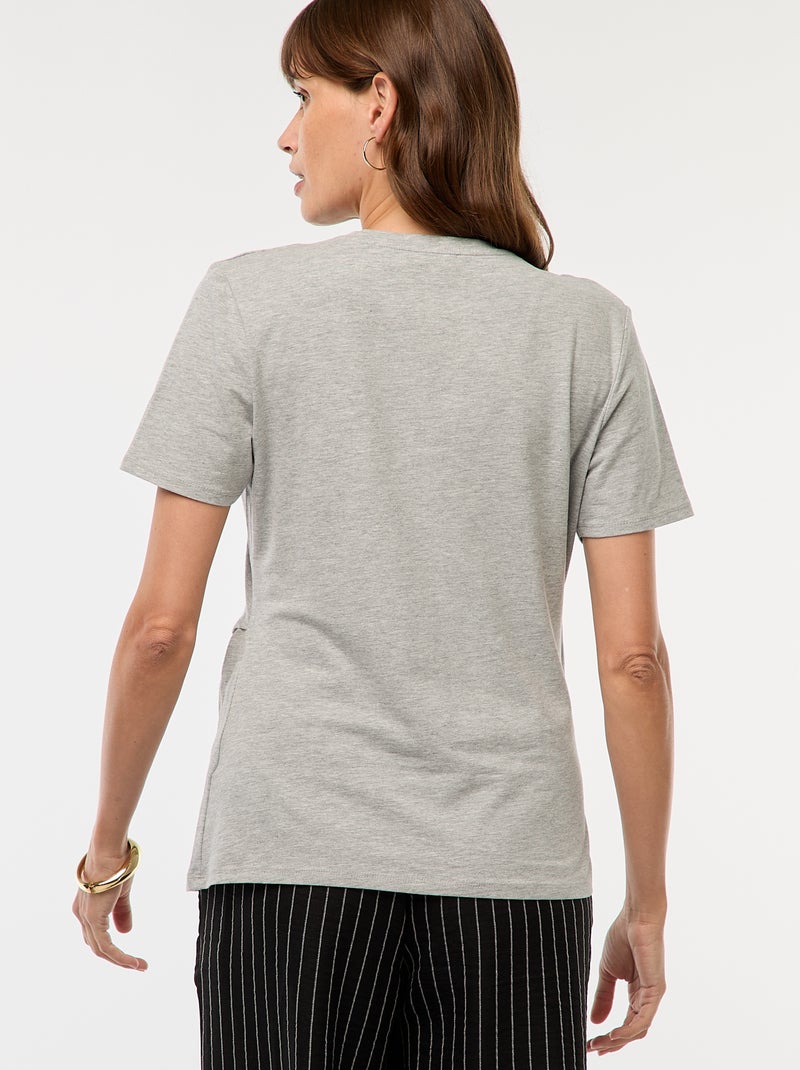 Basic borstvoedings-T-shirt Grijs - Kiabi