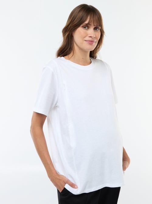 Basic borstvoedings-T-shirt met korte mouw - Kiabi Basic borstvoedings-T-shirt met korte mouw - Kiabi