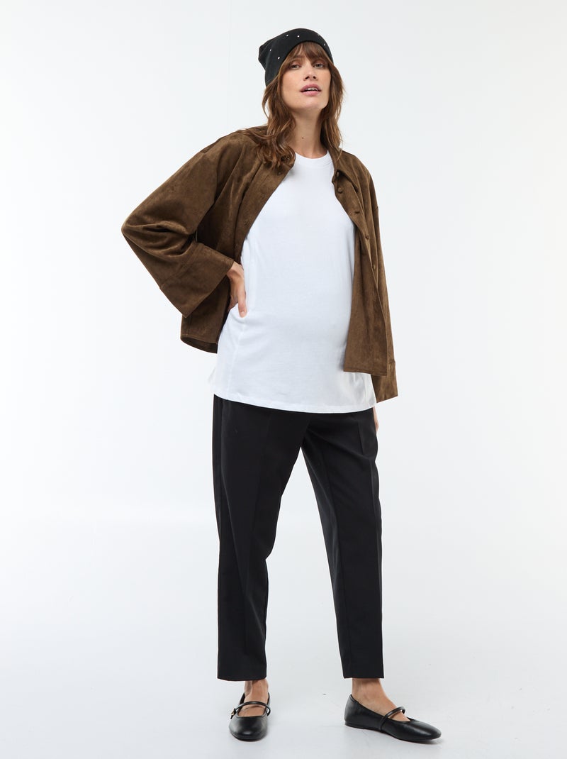 Basic borstvoedings-T-shirt met korte mouw wit - Kiabi