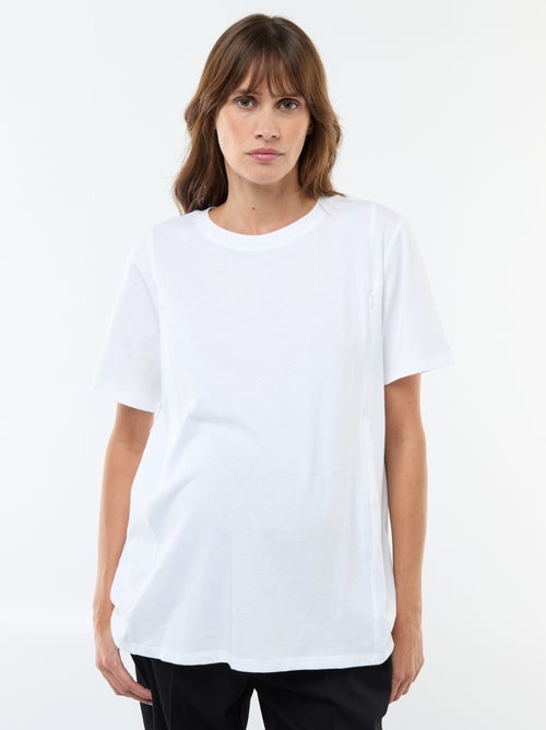 Basic borstvoedings-T-shirt met korte mouw - Kiabi Basic borstvoedings-T-shirt met korte mouw - Kiabi