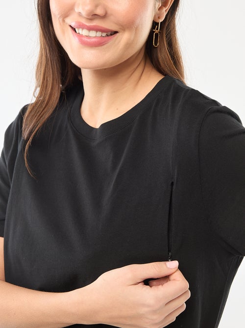 Basic borstvoedings-T-shirt met korte mouw - Kiabi Basic borstvoedings-T-shirt met korte mouw - Kiabi