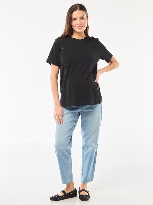 Basic borstvoedings-T-shirt met korte mouw - Kiabi Basic borstvoedings-T-shirt met korte mouw - Kiabi