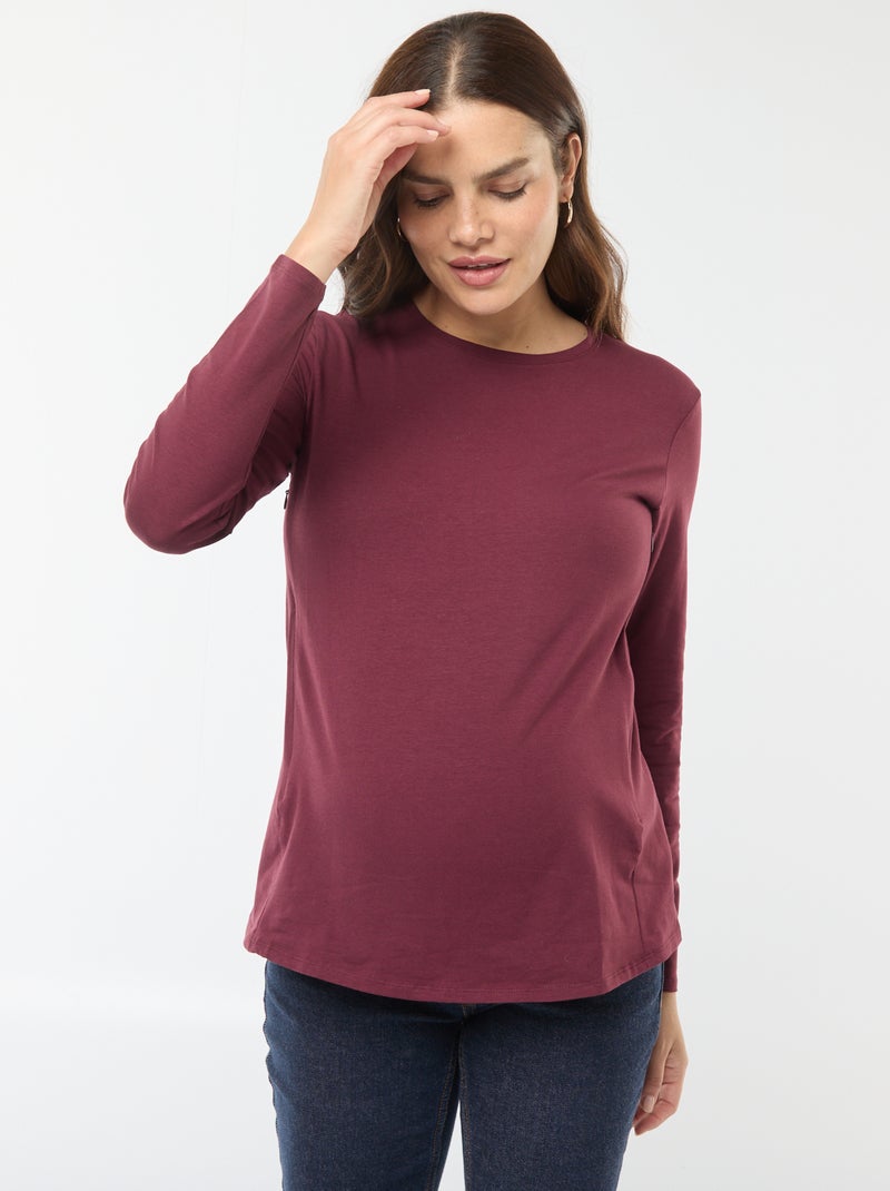 Basic borstvoedings-T-shirt Rood - Kiabi