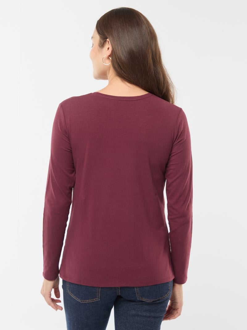Basic borstvoedings-T-shirt Rood - Kiabi