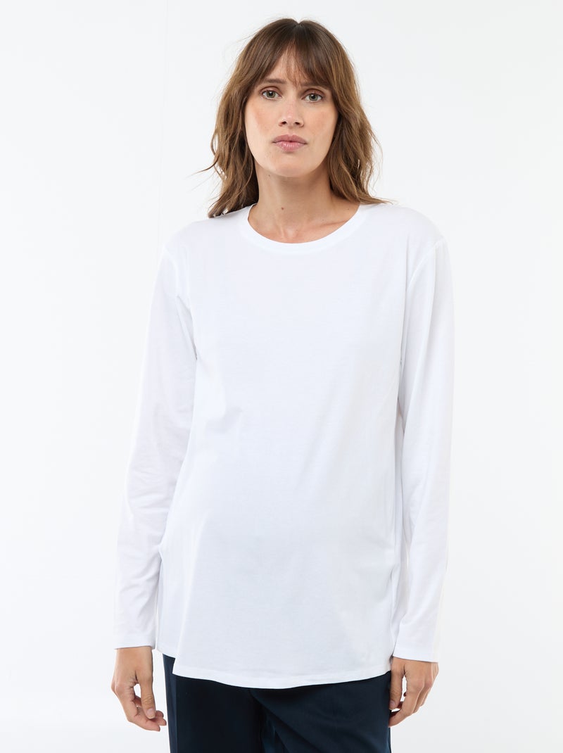 Basic borstvoedings-T-shirt Wit - Kiabi