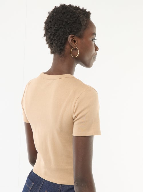 Basic cropped T-shirt - Kiabi