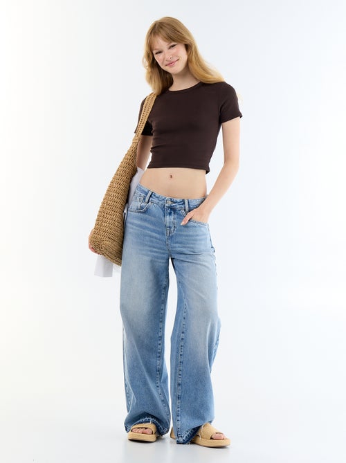 Basic cropped T-shirt - Kiabi