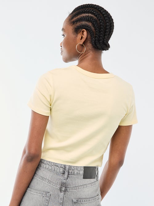 Basic cropped T-shirt - Kiabi
