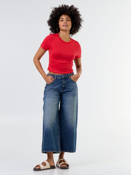 Basic cropped T-shirt - Kiabi