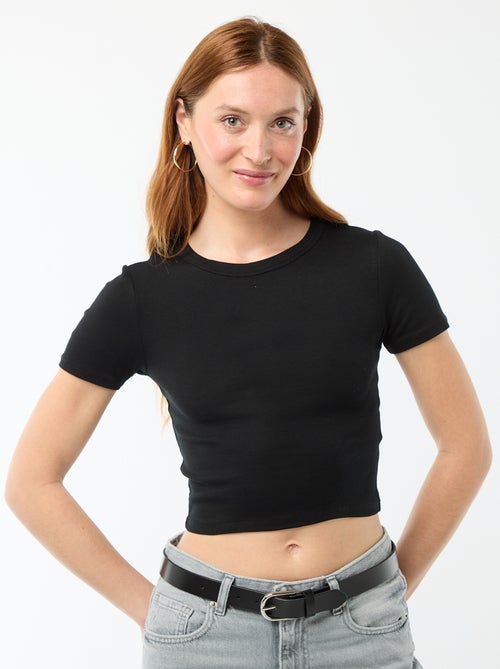 Basic cropped T-shirt - Kiabi