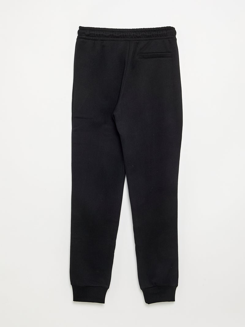 Basic effen joggingbroek Zwart - Kiabi