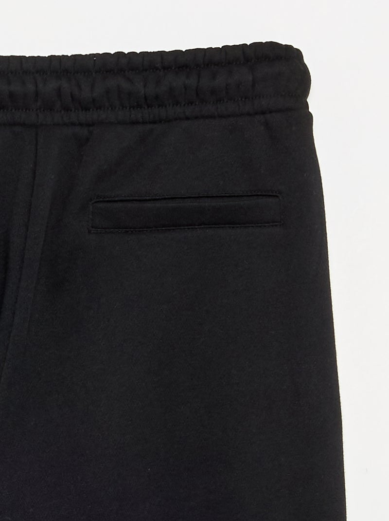 Basic effen joggingbroek Zwart - Kiabi