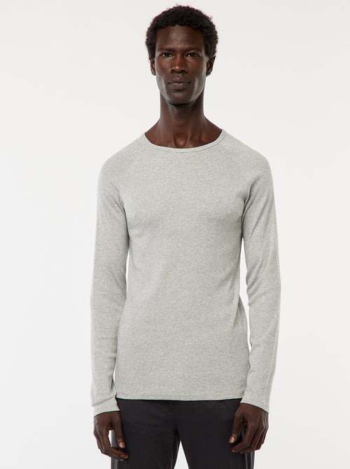 Basic, effen T-shirts met lange mouw - Kiabi