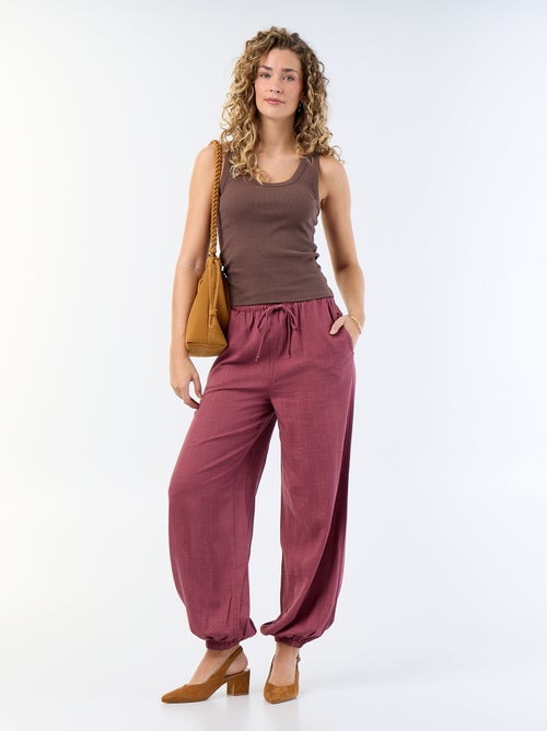 Basic geribbelde top - Kiabi Basic geribbelde top - Kiabi