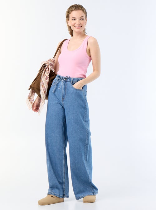 Basic geribbelde top - Kiabi Basic geribbelde top - Kiabi