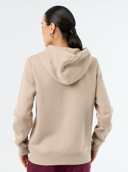 Basic hoodie met rits - Kiabi
