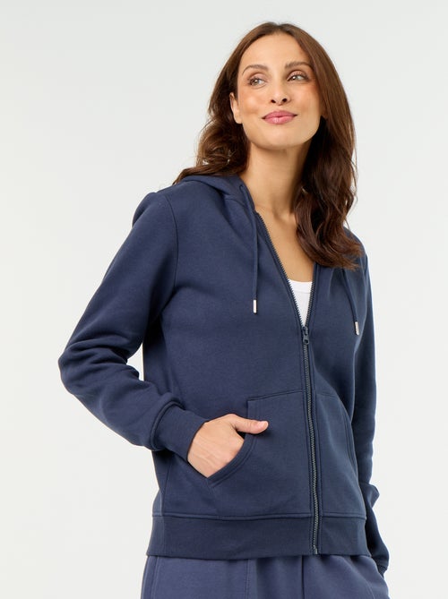 Basic hoodie met rits - Kiabi