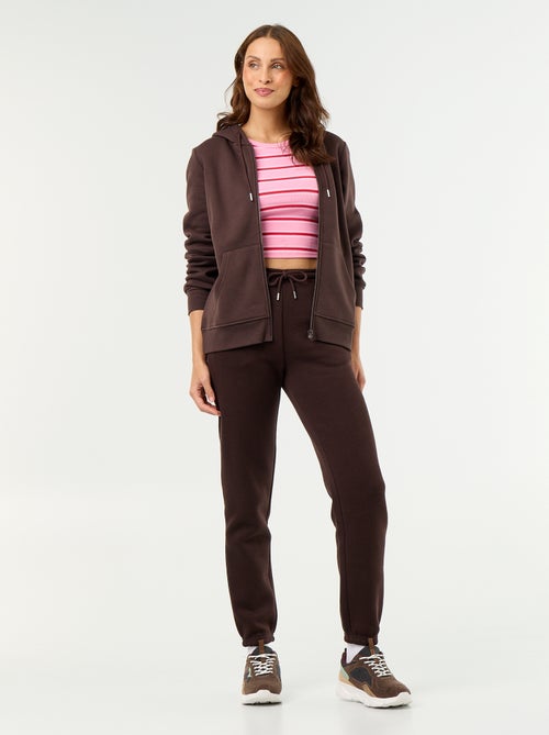 Basic hoodie met rits - Kiabi
