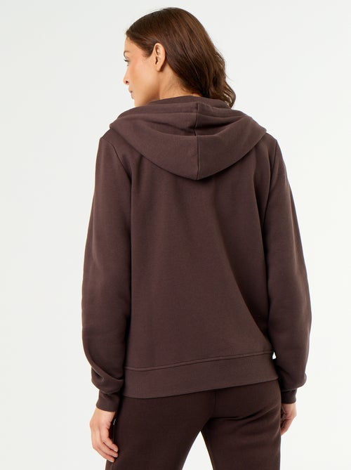 Basic hoodie met rits - Kiabi