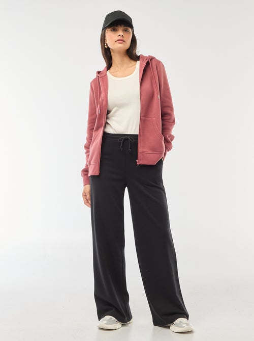 Basic hoodie met rits - Kiabi