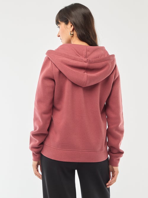 Basic hoodie met rits - Kiabi