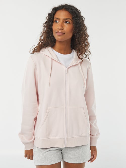 Basic hoodie met rits - Kiabi