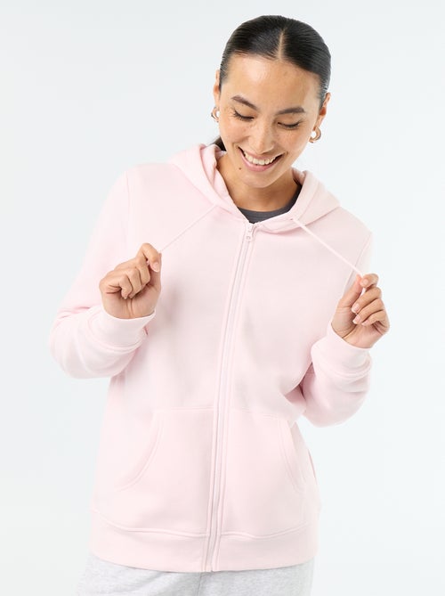 Basic hoodie met rits - Kiabi