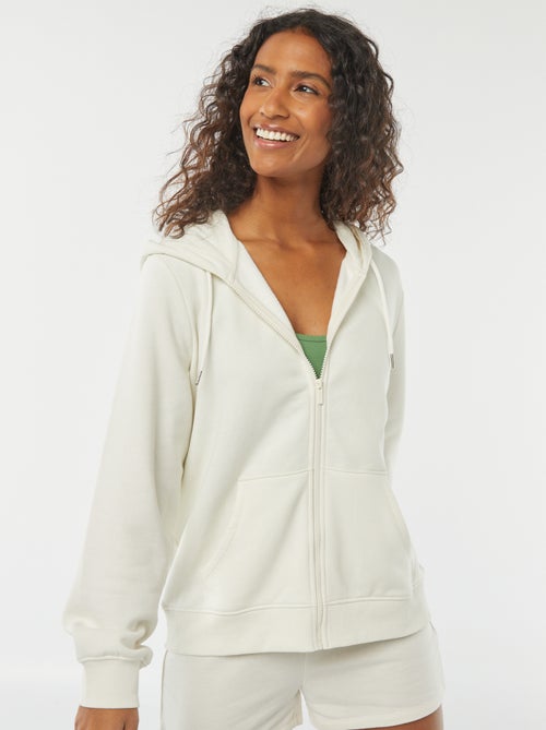 Basic hoodie met rits - Kiabi