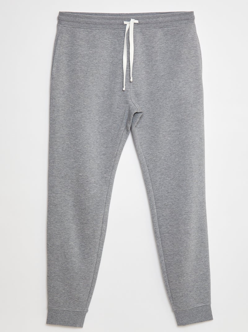 Basic joggingbroek met zachte, opgeruwde binnenzijde - L36 Grijs - Kiabi