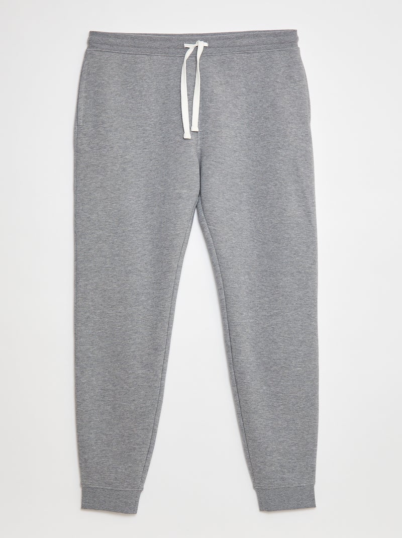 Basic joggingbroek met zachte, opgeruwde binnenzijde - L38 Grijs - Kiabi
