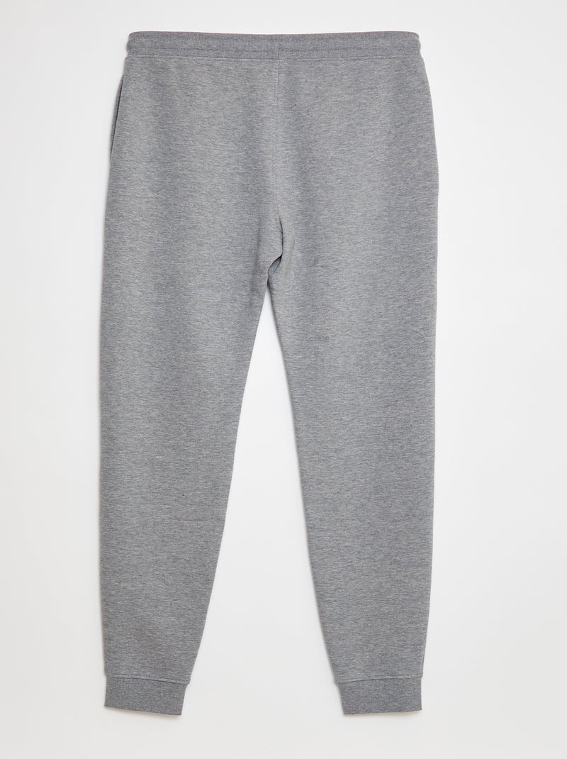 Basic joggingbroek met zachte, opgeruwde binnenzijde - L38 Grijs - Kiabi