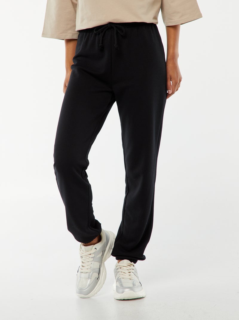 Basic joggingbroek zwart - Kiabi