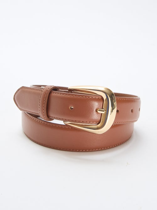 Basic leren riem - Kiabi