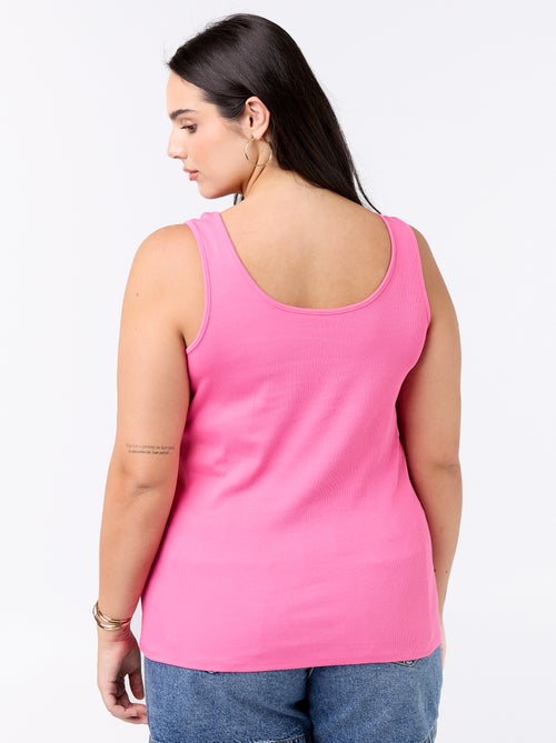 Basic ribgebreide top - Kiabi