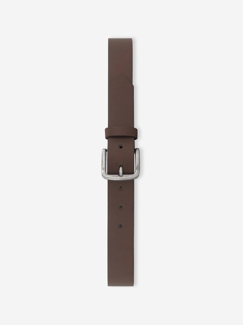 Basic riem met metalen gesp BRUIN - Kiabi