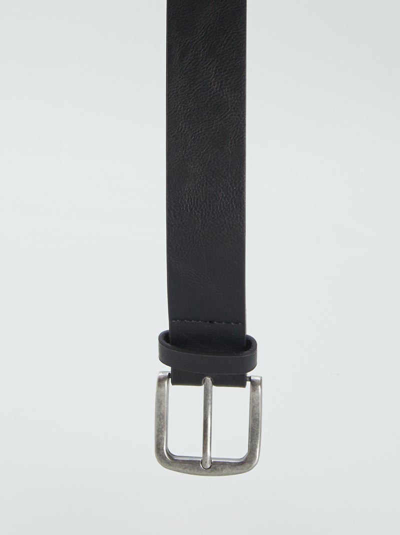 Basic riem met metalen gesp ZWART - Kiabi