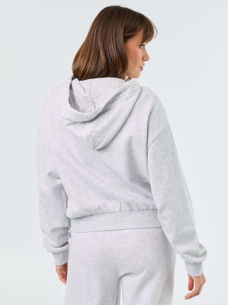 Basic sweater van lichte French Terry Grijs - Kiabi