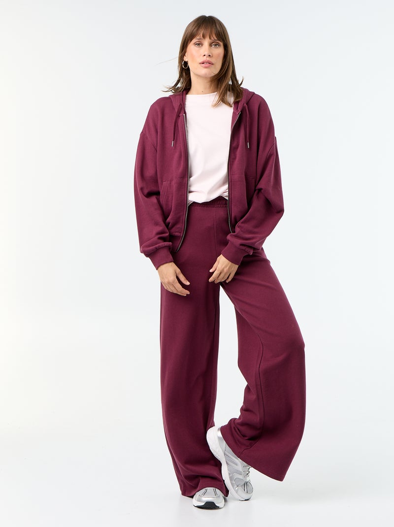 Basic sweater van lichte French Terry Rose - Kiabi