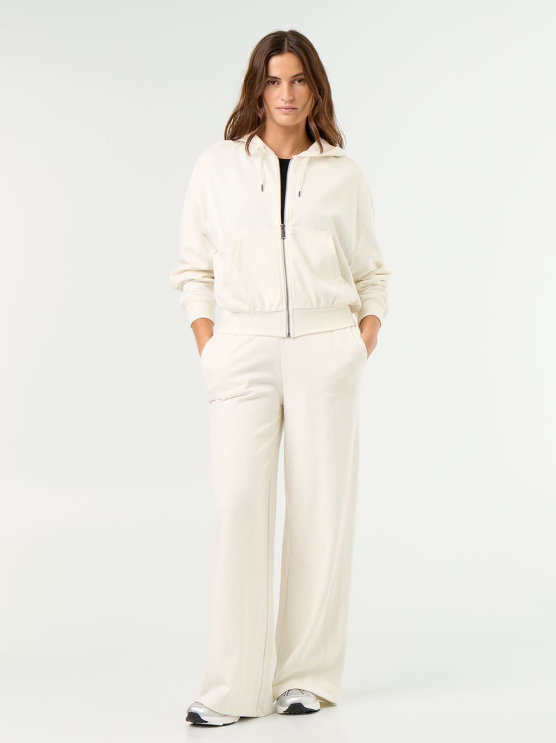 Basic sweater van lichte French Terry Wit - Kiabi