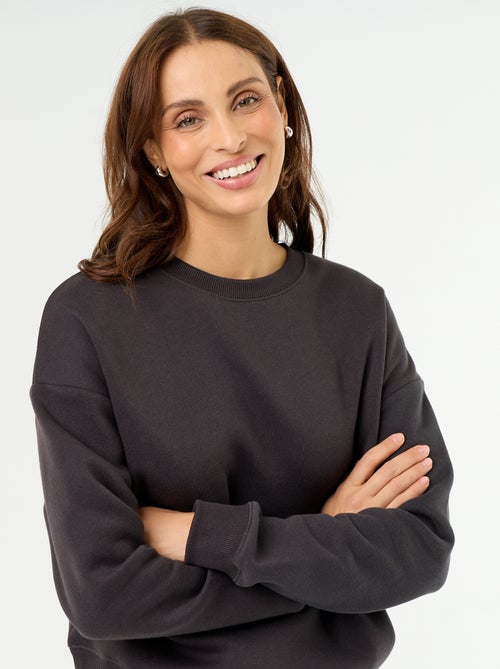 Basic sweater van molleton - Kiabi Basic sweater van molleton - Kiabi